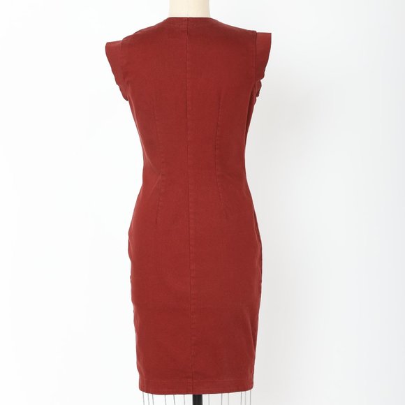 Double Agent Dress in Oxblood - Picture 2 of 3